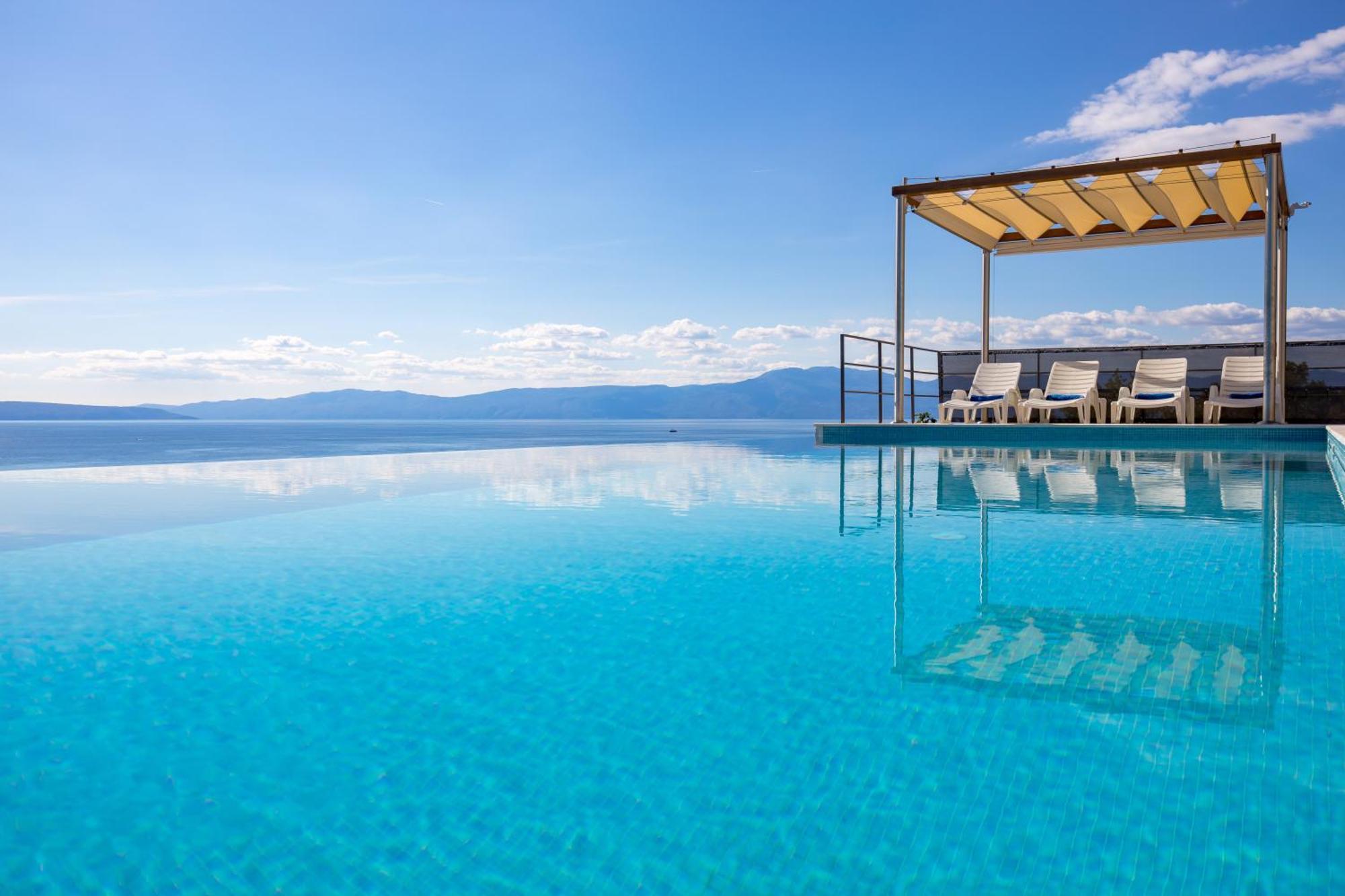Luxury Villa Ostro With Pool & Krk Bridge View Kraljevica Exterior foto