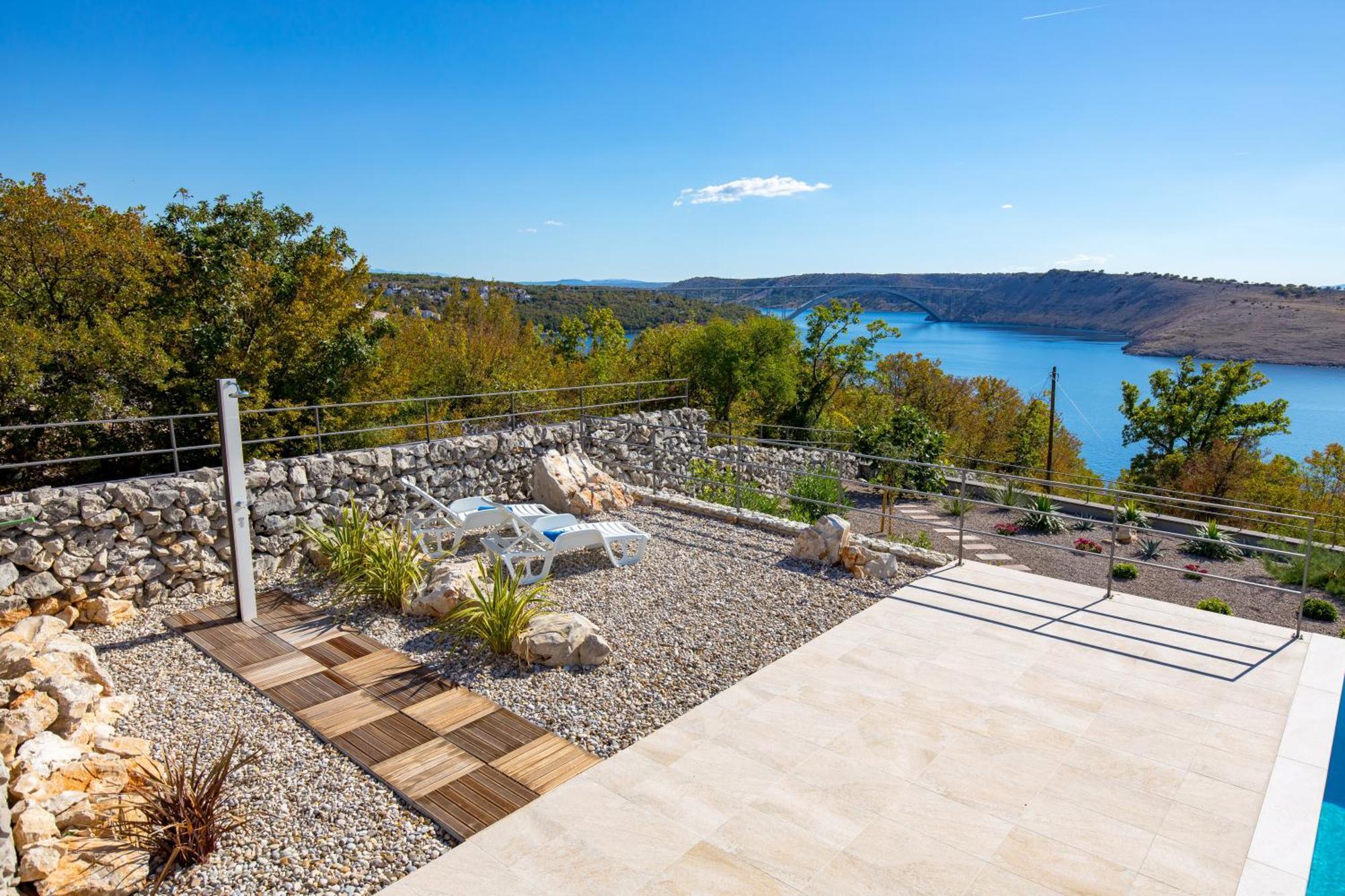 Luxury Villa Ostro With Pool & Krk Bridge View Kraljevica Exterior foto