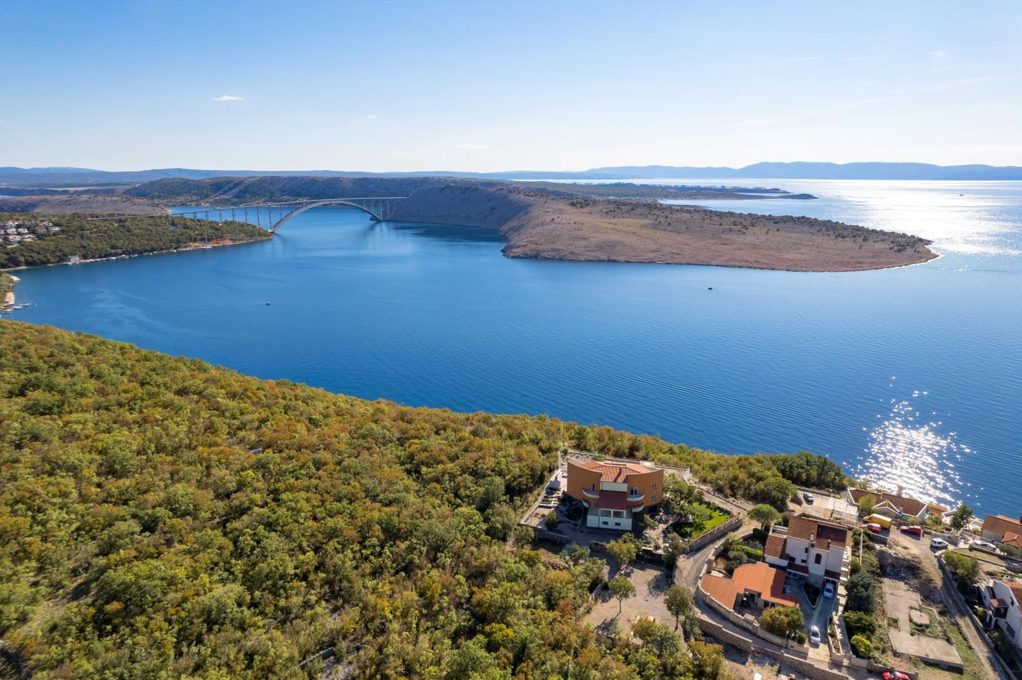 Luxury Villa Ostro With Pool & Krk Bridge View Kraljevica Exterior foto